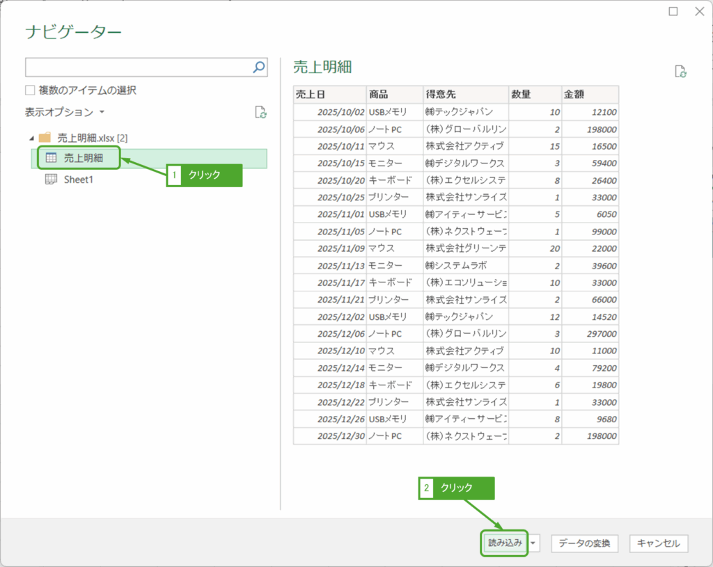データの読み込み